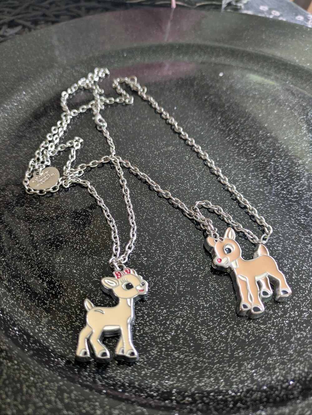 52. Two Reindeer Necklaces ($5/3for$12/Freewith$50purchase)